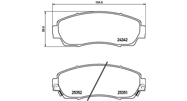 MAGNETI MARELLI Bremseklodser 363700428068 for GEELY HONDA ACURA SUBARU CHANGAN HAVAL BAIC HUANSU AEOLUS