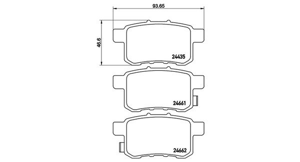 MAGNETI MARELLI Bremseklodser 363700428072 for HONDA PROTON