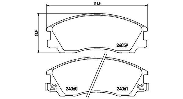 MAGNETI MARELLI Bremseklodser 363700430017 for HYUNDAI