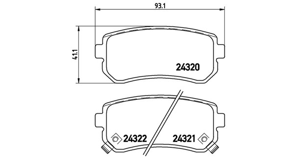 MAGNETI MARELLI Bremseklodser 363700430025 for HYUNDAI KIA HYUNDAI (BEIJING) KIA (DYK)
