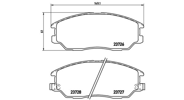 MAGNETI MARELLI Bremseklodser 363700430028 for SSANGYONG HYUNDAI KIA