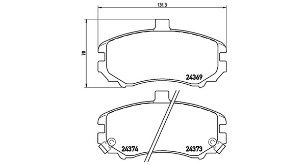 MAGNETI MARELLI Bremseklodser 363700430029 for HYUNDAI