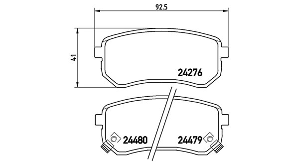 MAGNETI MARELLI Bremseklodser 363700430033 for KIA HYUNDAI (BEIJING)