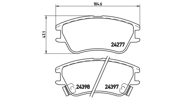MAGNETI MARELLI Bremseklodser 363700430027 for HYUNDAI AC