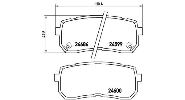 MAGNETI MARELLI Bremseklodser 363700430035 for KIA HYUNDAI HYUNDAI (BEIJING) HAVAL