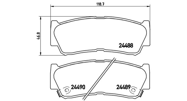 MAGNETI MARELLI Bremseklodser 363700430037 for HYUNDAI FENGXING JAC