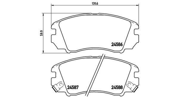 MAGNETI MARELLI Bremseklodser 363700430043 for KIA