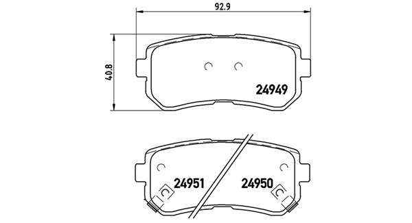 MAGNETI MARELLI Bremseklodser 363700430046 for HYUNDAI
