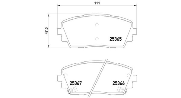MAGNETI MARELLI Bremseklodser 363700430053 for KIA
