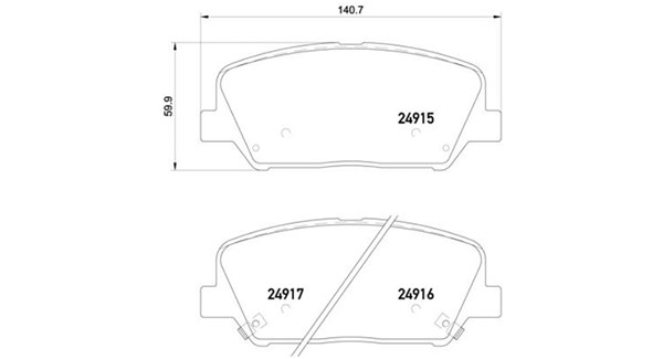 MAGNETI MARELLI Bremseklodser 363700430065 for HYUNDAI KIA
