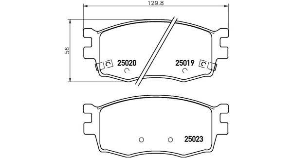 MAGNETI MARELLI Bremseklodser 363700430069 for HYUNDAI