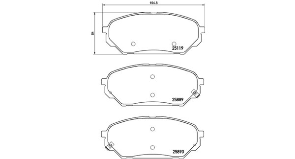 MAGNETI MARELLI Bremseklodser 363700430071 for HYUNDAI