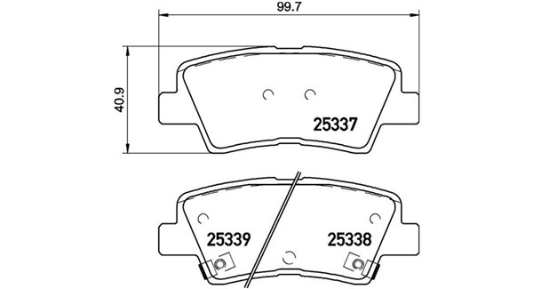 MAGNETI MARELLI Bremseklodser 363700430094 for SSANGYONG HYUNDAI KIA