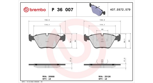 MAGNETI MARELLI Bremseklodser 363700436007 for JAGUAR