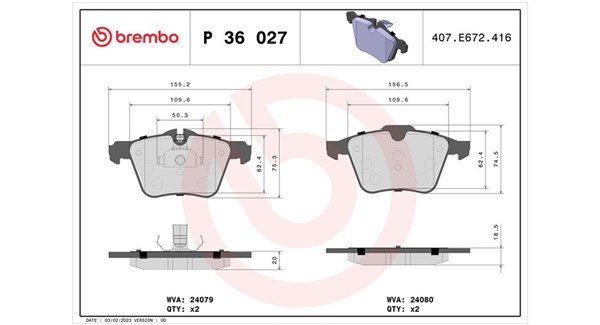 MAGNETI MARELLI Bremseklodser 363700436027 for JAGUAR