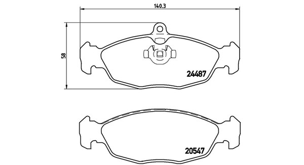 MAGNETI MARELLI Bremseklodser 363700436017 for JAGUAR