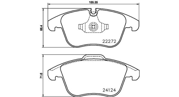 MAGNETI MARELLI Bremseklodser 363700436030 for JAGUAR