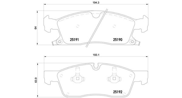 MAGNETI MARELLI Bremseklodser 363700437017 for JEEP