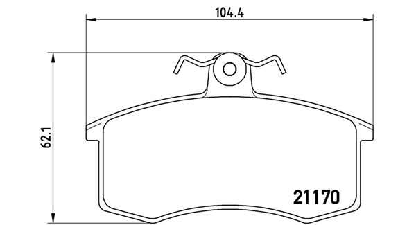 MAGNETI MARELLI Bremseklodser 363700541003 for LADA DATSUN