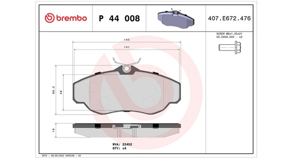 MAGNETI MARELLI Bremseklodser 363700444008 for ROVER LAND ROVER