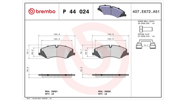 MAGNETI MARELLI Bremseklodser 363700444024 for LAND ROVER