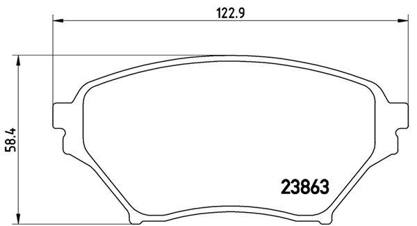 MAGNETI MARELLI Bremseklodser 363700449029 for MAZDA MITSUBISHI