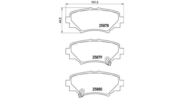 MAGNETI MARELLI Bremseklodser 363700449049 for MAZDA