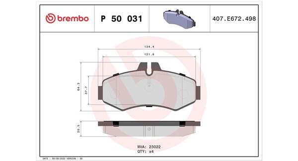 MAGNETI MARELLI Bremseklodser 363700450031 for MERCEDES-BENZ