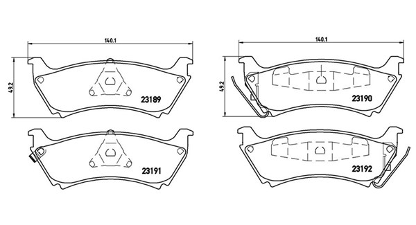 MAGNETI MARELLI Bremseklodser 363700450040 for MERCEDES-BENZ