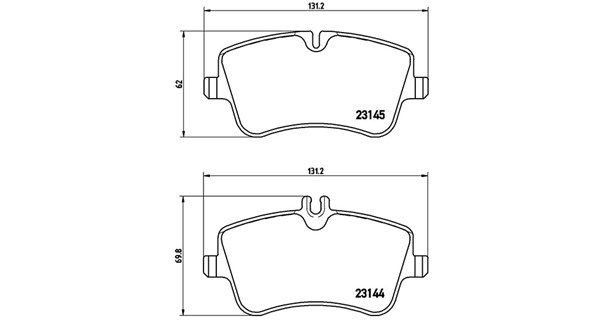 MAGNETI MARELLI Bremseklodser 363700450045 for MERCEDES-BENZ
