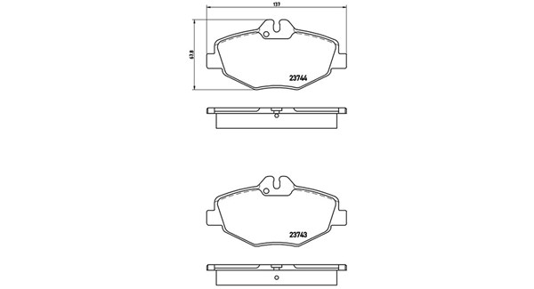 MAGNETI MARELLI Bremseklodser 363700450049 for MERCEDES-BENZ