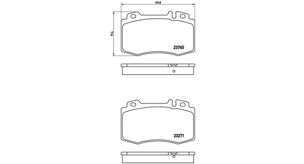 MAGNETI MARELLI Bremseklodser 363700450053 for MERCEDES-BENZ