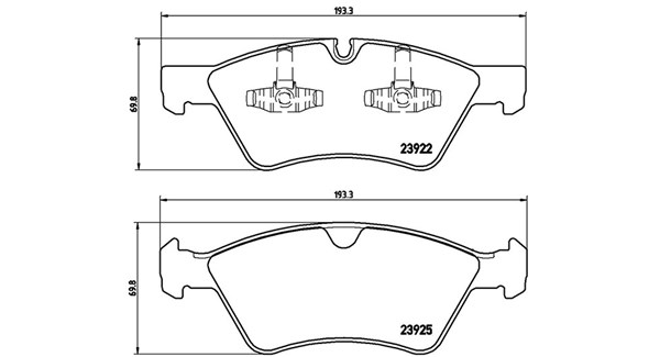 MAGNETI MARELLI Bremseklodser 363700450063 for MERCEDES-BENZ