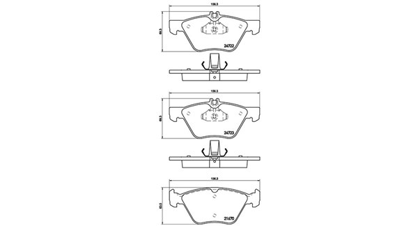 MAGNETI MARELLI Bremseklodser 363700450075 for MERCEDES-BENZ