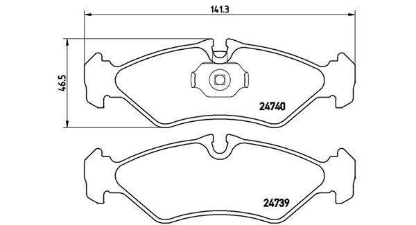 MAGNETI MARELLI Bremseklodser 363700450081 for VW MERCEDES-BENZ