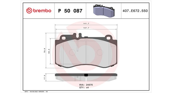 MAGNETI MARELLI Bremseklodser 363700450087 for MERCEDES-BENZ