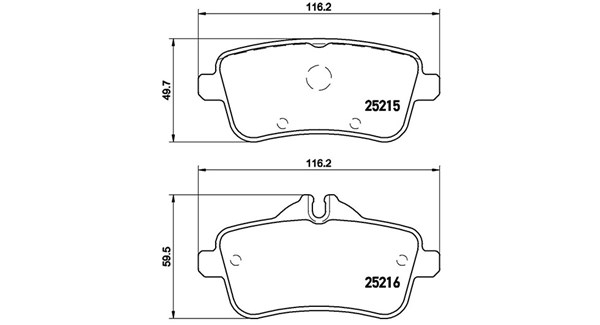 MAGNETI MARELLI Bremseklodser 363700450101 for MERCEDES-BENZ