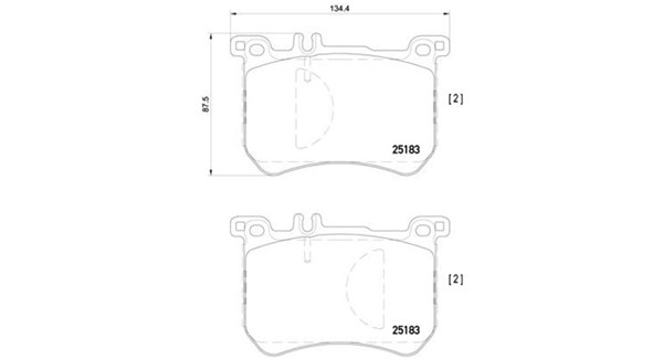 MAGNETI MARELLI Bremseklodser 363700450111 for MERCEDES-BENZ