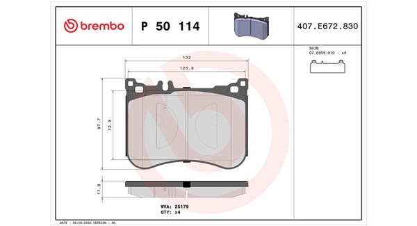 MAGNETI MARELLI Bremseklodser 363700450114 for MERCEDES-BENZ