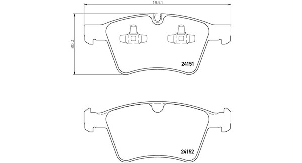 MAGNETI MARELLI Bremseklodser 363700450115 for MERCEDES-BENZ