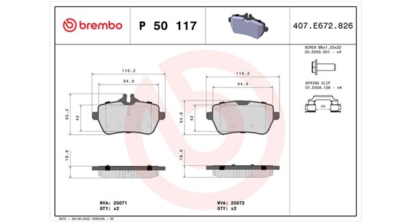 MAGNETI MARELLI Bremseklodser 363700450117 for MERCEDES-BENZ