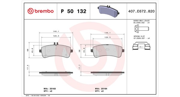 MAGNETI MARELLI Bremseklodser 363700450132 for MERCEDES-BENZ
