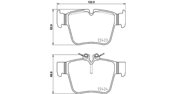 MAGNETI MARELLI Bremseklodser 363700450133 for MERCEDES-BENZ