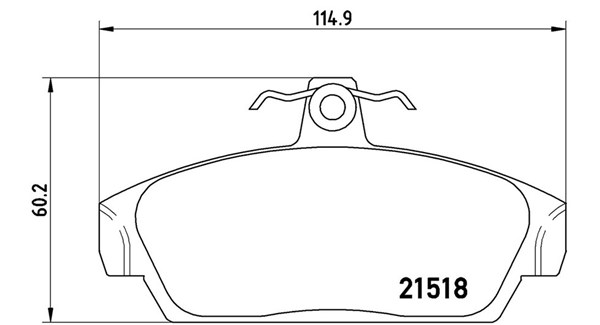 MAGNETI MARELLI Bremseklodser 363700452015 for MG ROVER