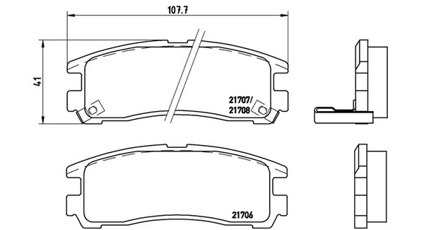 MAGNETI MARELLI Bremseklodser 363700454012 for PROTON MITSUBISHI NISSAN
