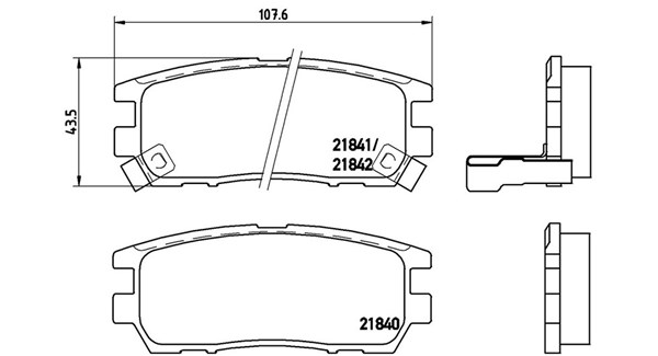 MAGNETI MARELLI Bremseklodser 363700454018 for CHRYSLER MITSUBISHI NISSAN