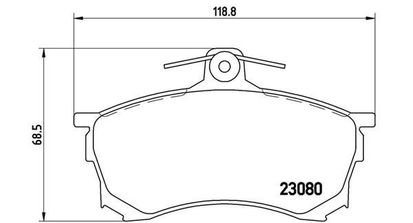 MAGNETI MARELLI Bremseklodser 363700454021 for MITSUBISHI