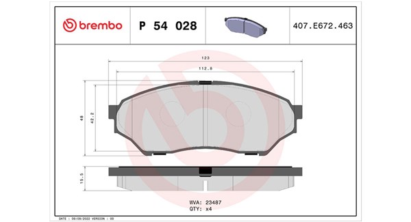 MAGNETI MARELLI Bremseklodser 363700454028 for MITSUBISHI NISSAN