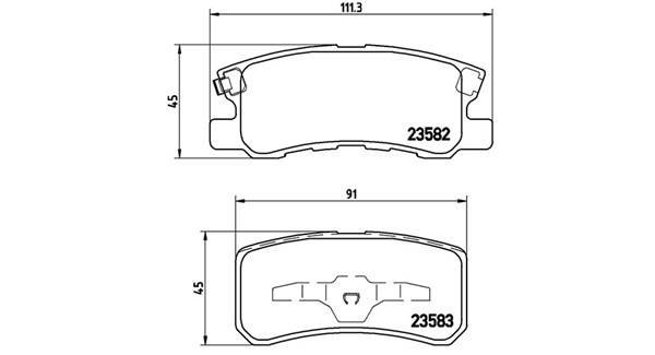 MAGNETI MARELLI Bremseklodser 363700454031 for PEUGEOT BAIC WEIWANG MITSUBISHI CITROËN CHRYSLER LANCIA JEEP DODGE MITSUBISHI (GAC)