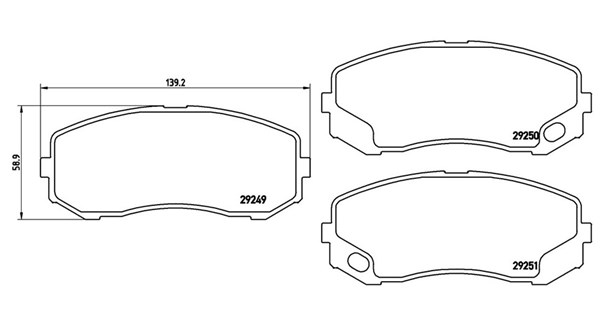 MAGNETI MARELLI Bremseklodser 363700454043 for MITSUBISHI NISSAN